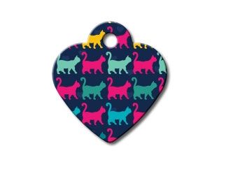 ID Tag Heart Small Multi Color -
